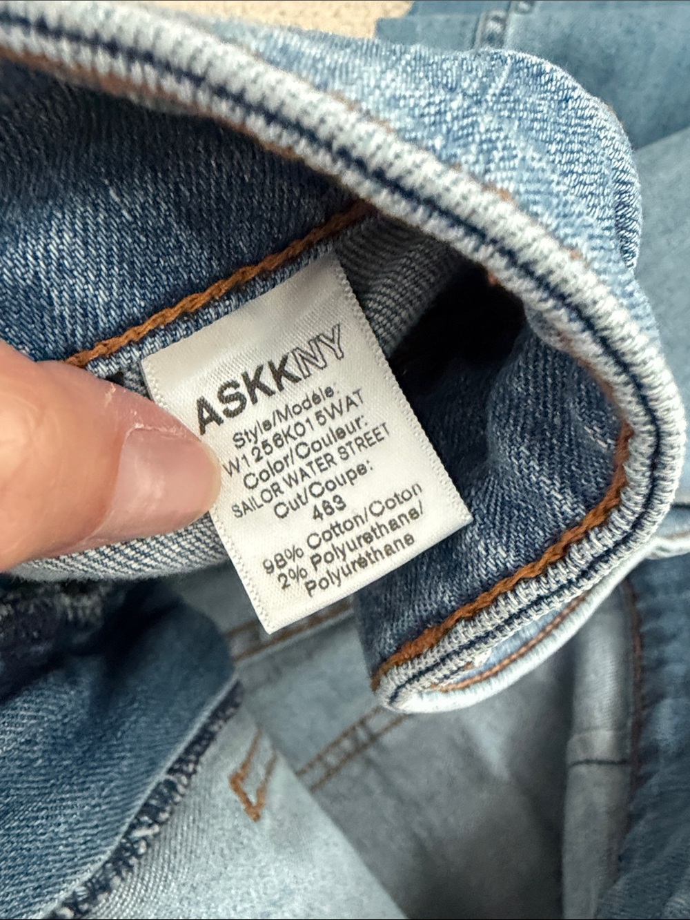 ASKK NY Light Blue sailor High-Rise Wide-Leg Jeans, 28 waterstreet - Picture 7 of 9